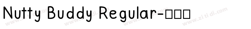 Nutty Buddy Regular字体转换